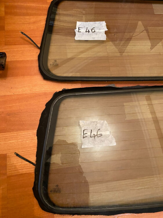 BMW E46 CABRİO UYUMLU ORJİNAL TENTE CAMI ÇIKMA TEMİZ